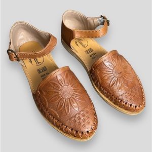 Handmade Huaraches/ sandals embossed